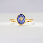 ML07036 Tanzanite Ring - Yellow-Gold