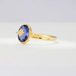 ML07036 Tanzanite Ring - Rose-Gold