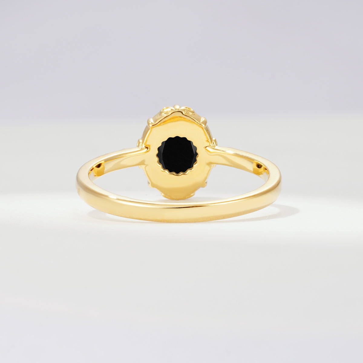 ML07036 Black Onyx Ring - Additional view