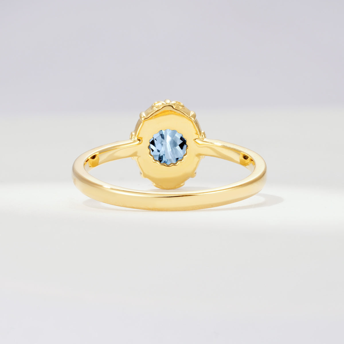 ML07036 Aquamarine Ring - Additional view