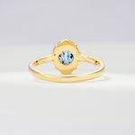 ML07036 Aquamarine Ring - Additional view