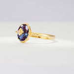 ML07036 Alexandrite Ring - Rose-Gold
