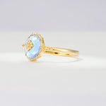 ML07036 Moonstone Ring - Rose-Gold