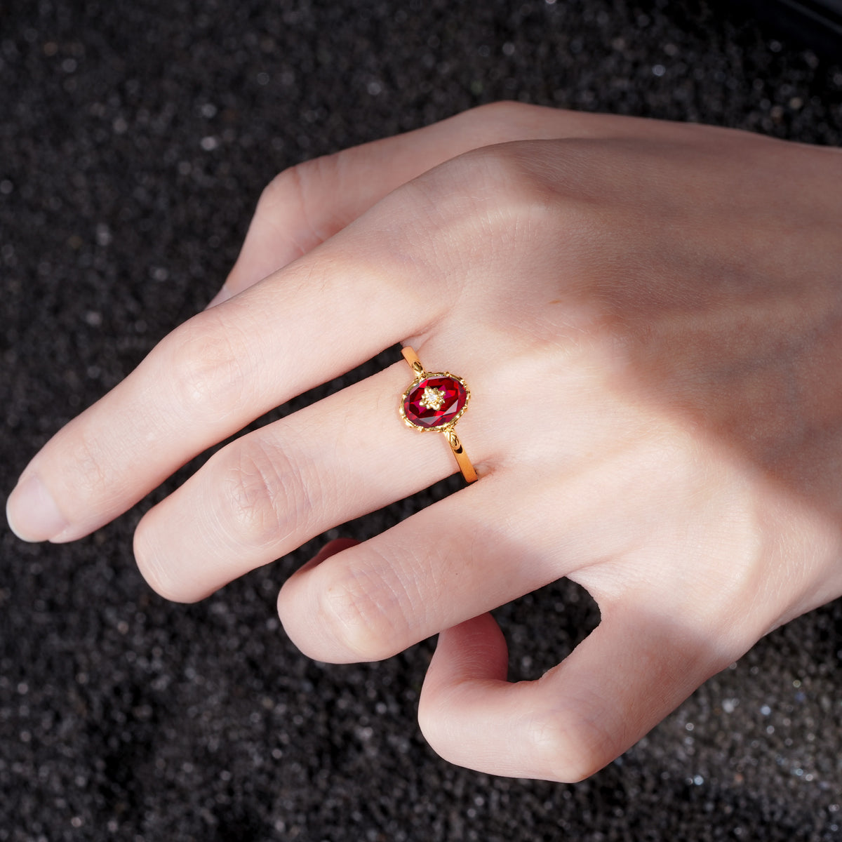 ML07036 Ruby Ring - Additional view