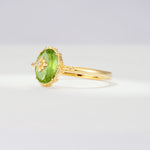 ML07036 Peridot Ring - Rose-Gold