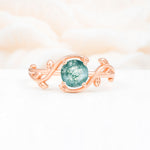 ML07039 Moss Agate Ring - Additional view