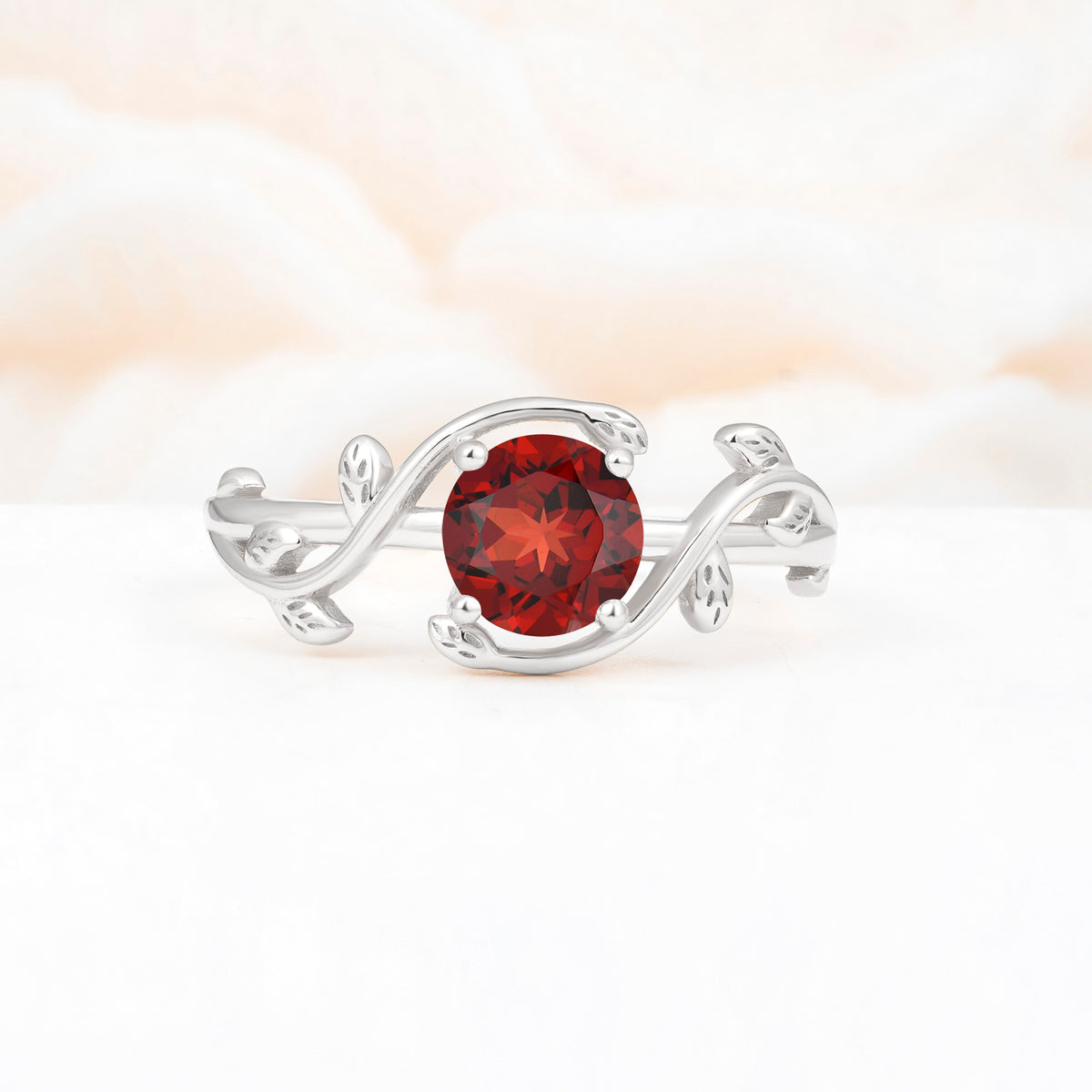 ML07039 Garnet Ring - Additional view