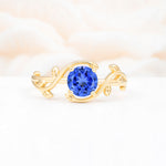 ML07039 Sapphire Ring - Yellow-Gold