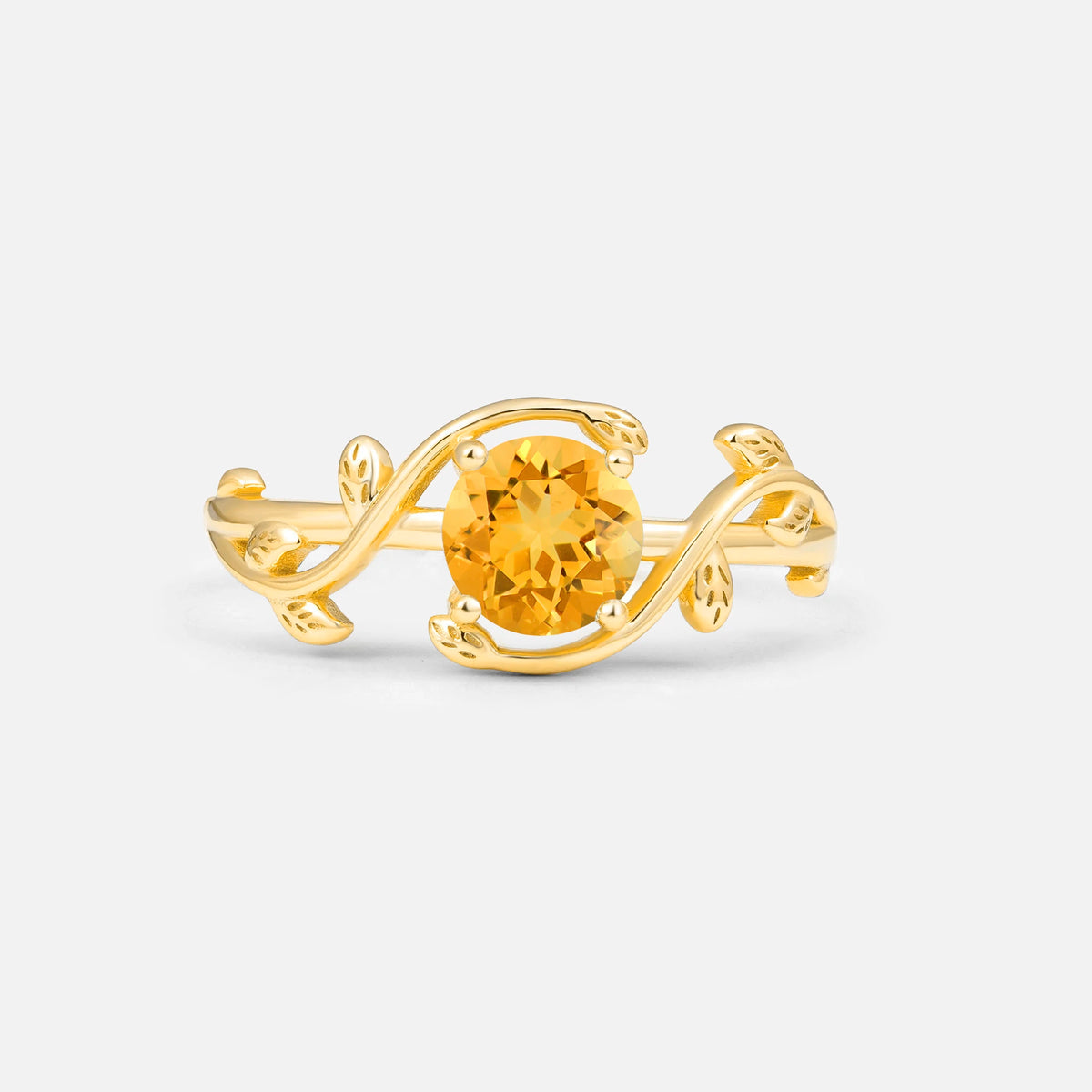 ML07039 Citrine Ring - Yellow-Gold