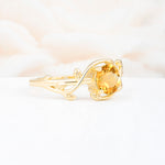 ML07039 Citrine Ring - White-Gold