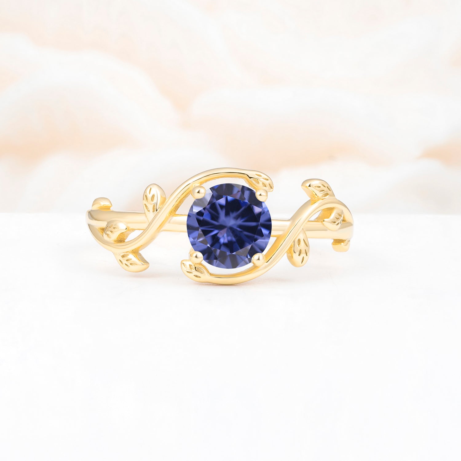 ML07039 Tanzanite Ring - Yellow-Gold
