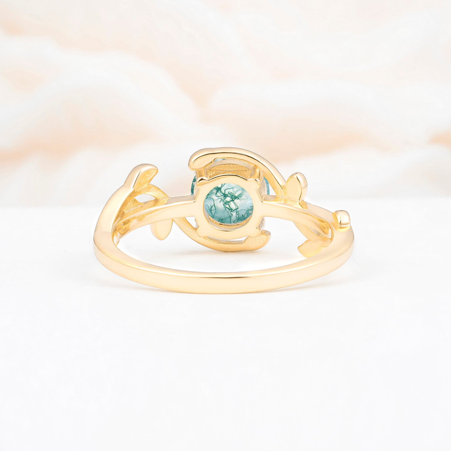 ML07039 Moss Agate Ring - Additional view