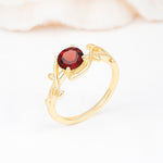ML07039 Garnet Ring - Additional view