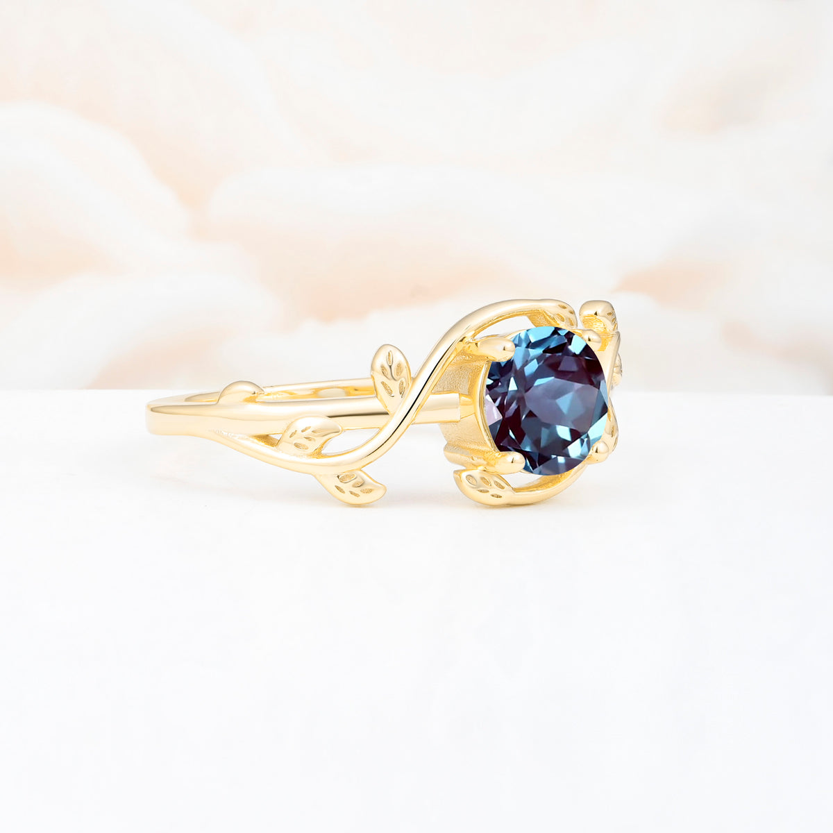 ML07039 Alexandrite Ring - White-Gold