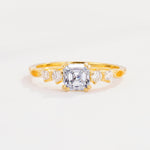 ML07044 Moissanite Ring - Yellow-Gold