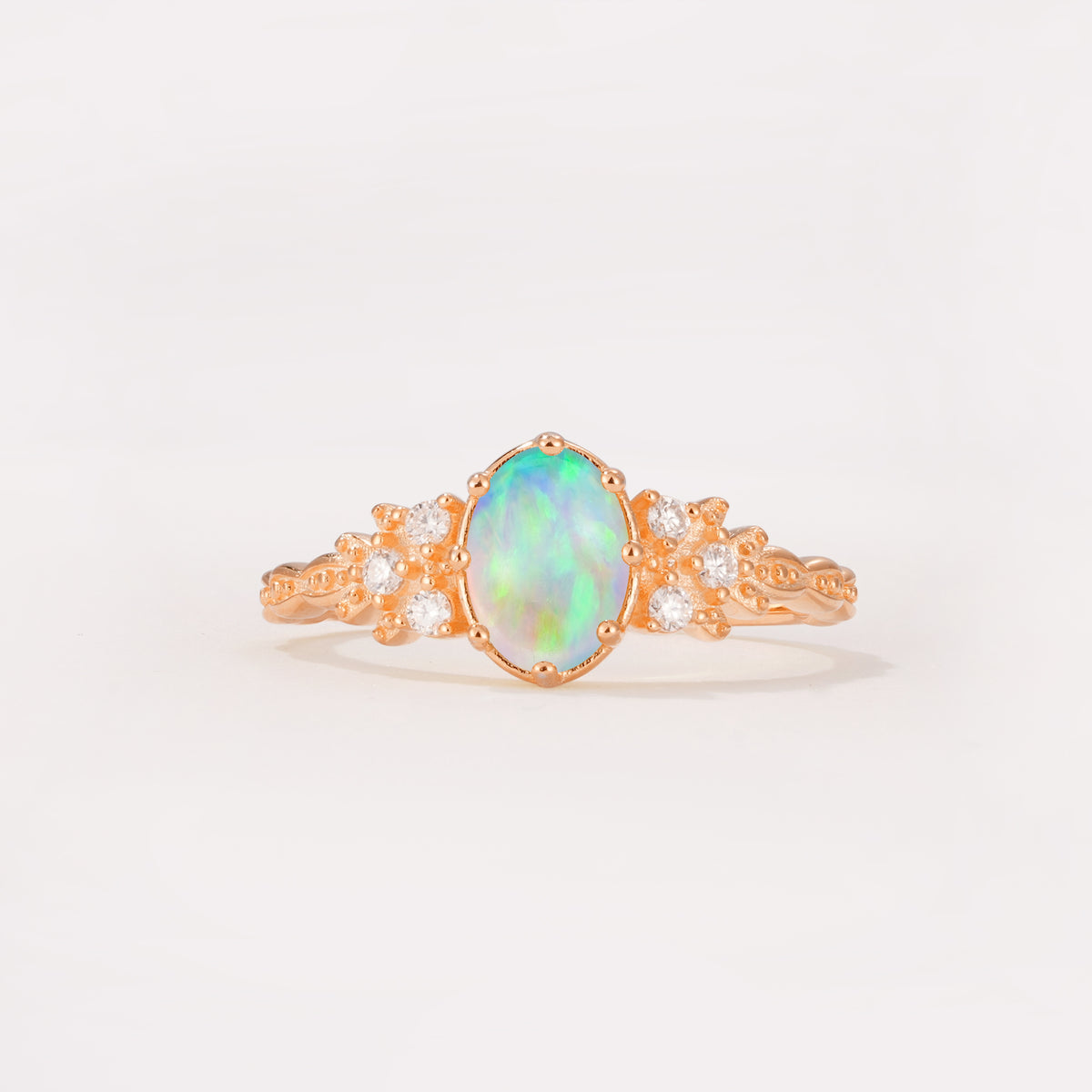 ML07048 Fire Opal Ring - Additional view