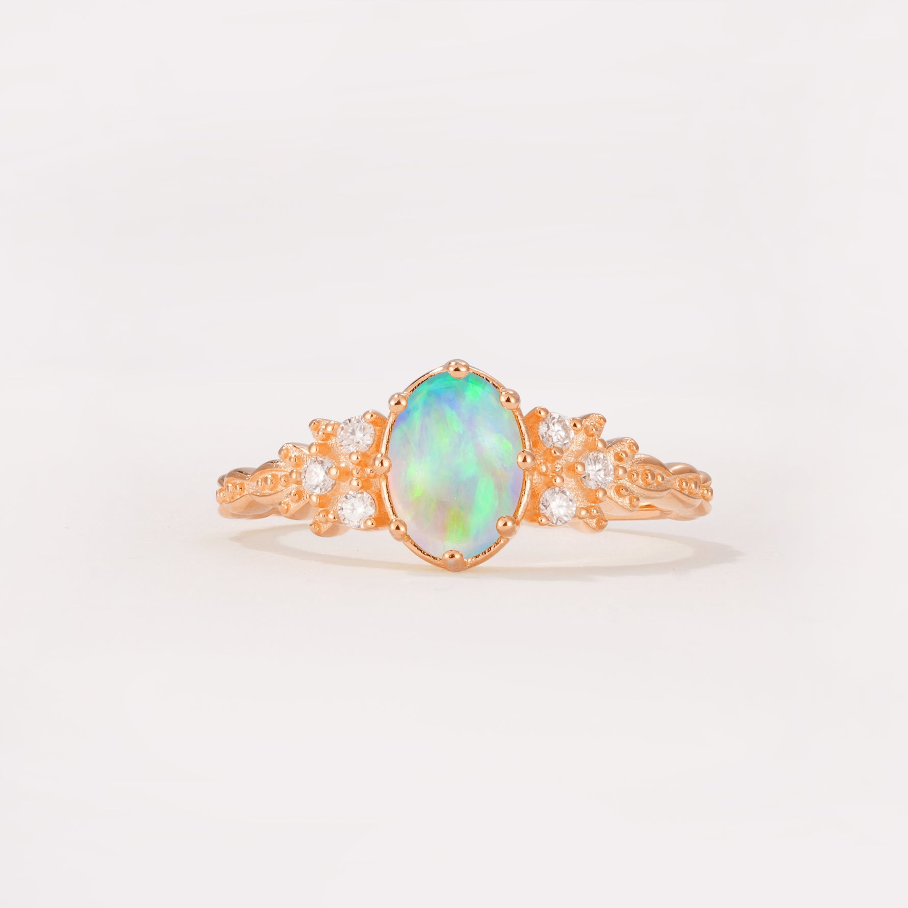 ML07048 Fire Opal Ring - Additional view