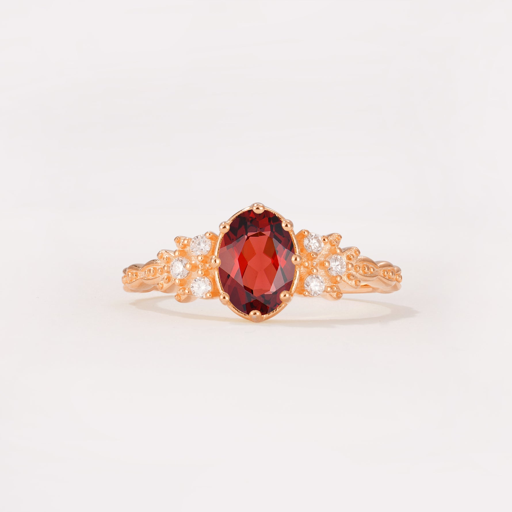 ML07048 Garnet Ring - Additional view