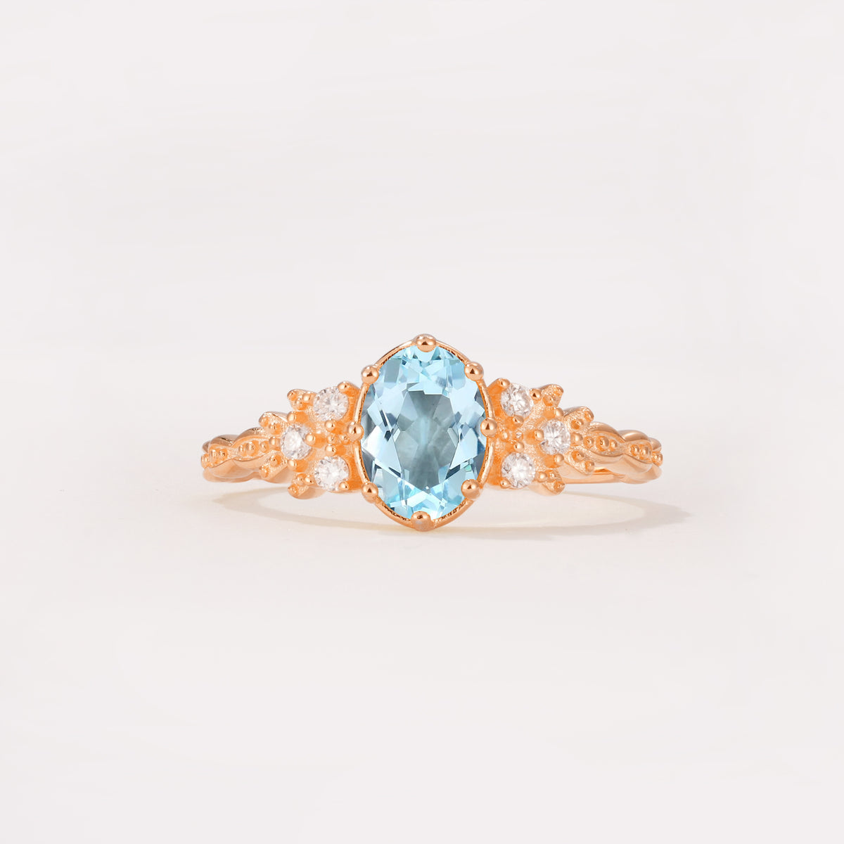 ML07048 Aquamarine Ring - Additional view
