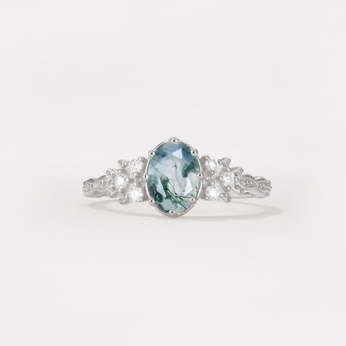 ML07048 Moss Agate Ring - Additional view
