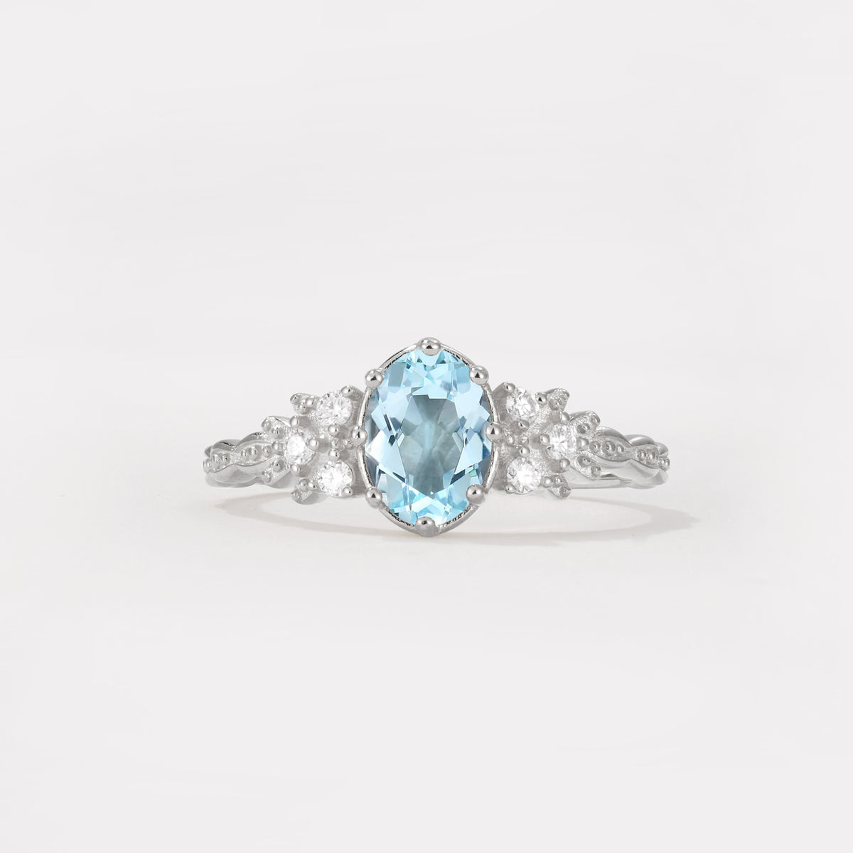 ML07048 Aquamarine Ring - Additional view