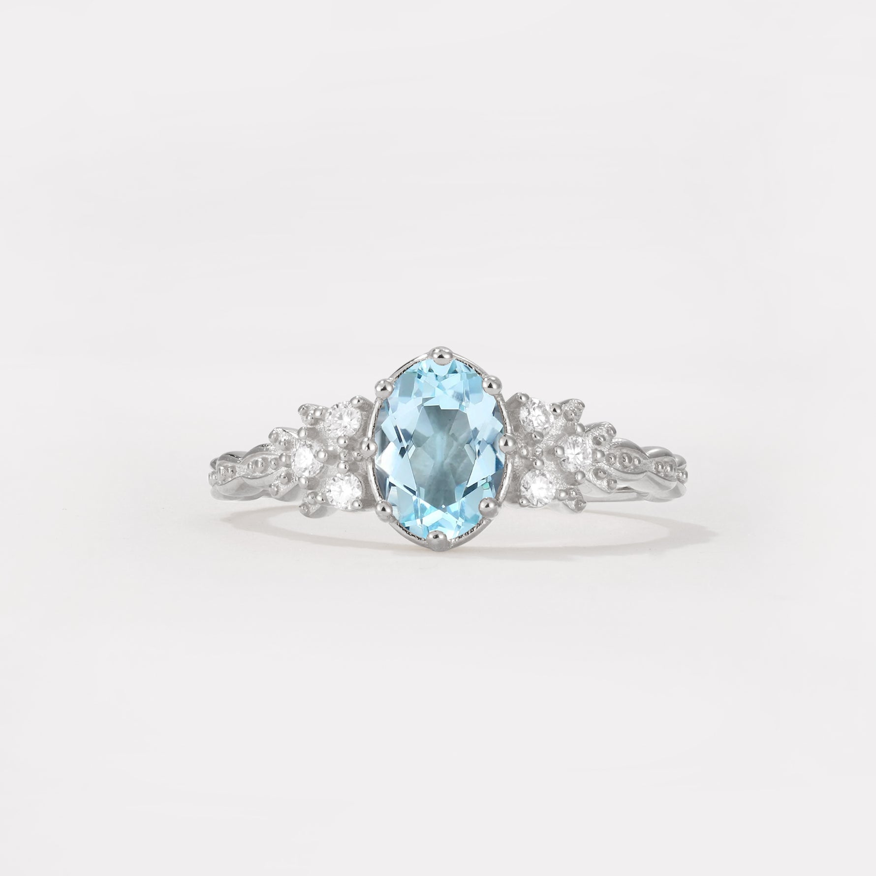 ML07048 Aquamarine Ring - Additional view