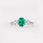 ML07048 Emerald Ring - Additional view