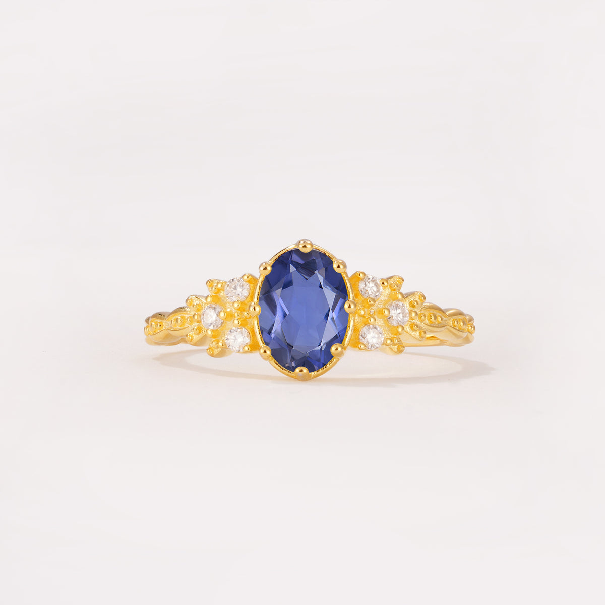 ML07048 Tanzanite Ring - Yellow-Gold