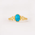 ML07048 Turquoise Ring - Yellow-Gold