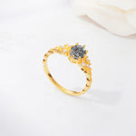 ML07048 Black Rutilated Quartz Ring - Additional view