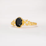ML07048 Black Onyx Ring - White-Gold