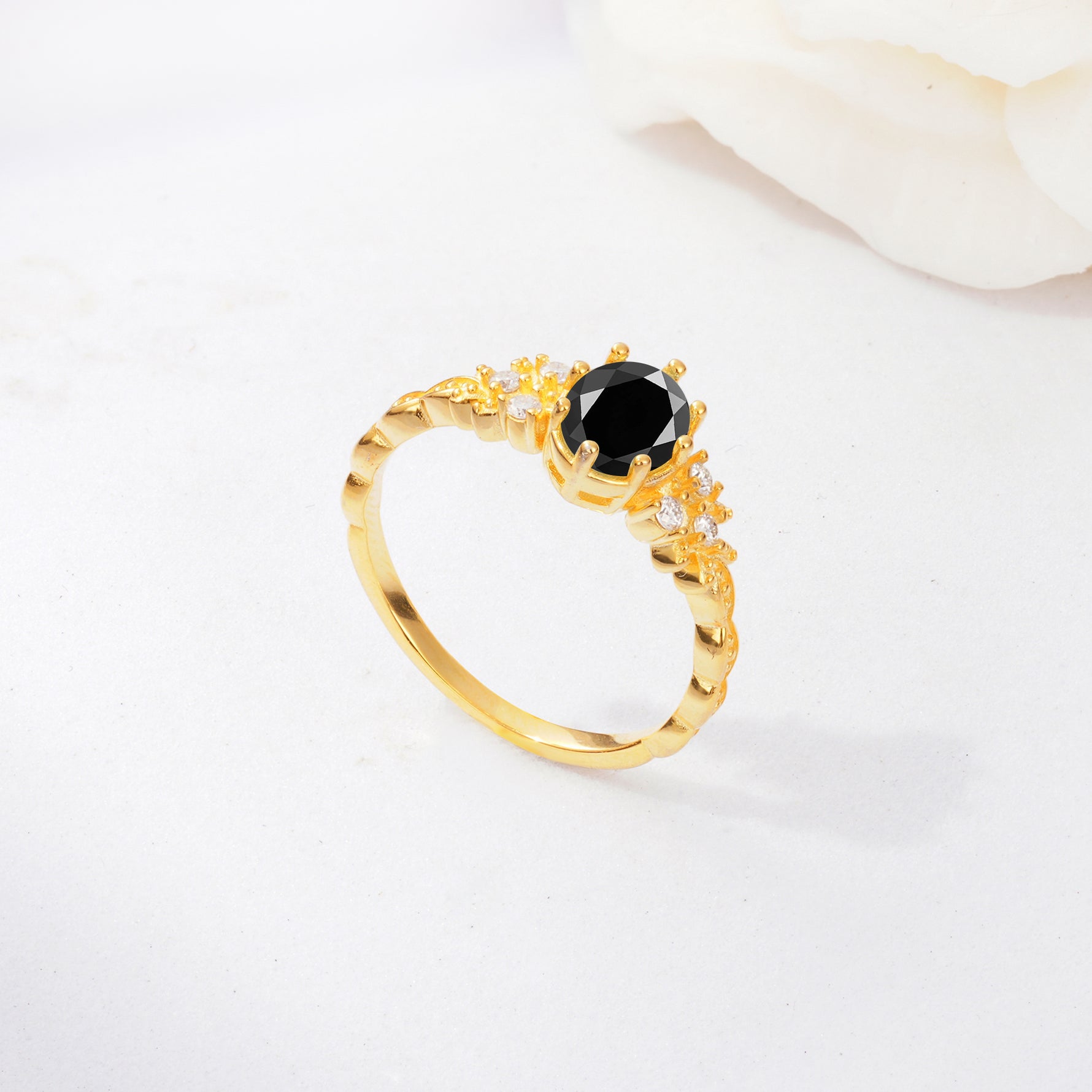 ML07048 Black Onyx Ring - Additional view