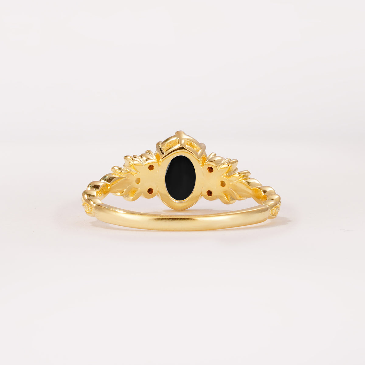 ML07048 Black Onyx Ring - Additional view