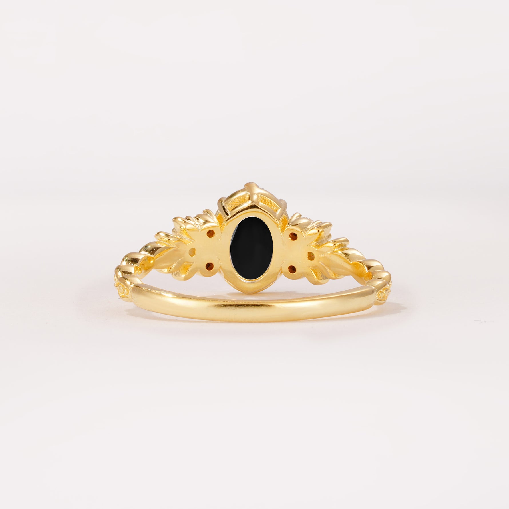 ML07048 Black Onyx Ring - Additional view
