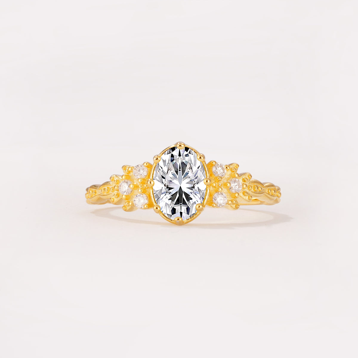ML07048 Lab Diamond Ring - Yellow-Gold