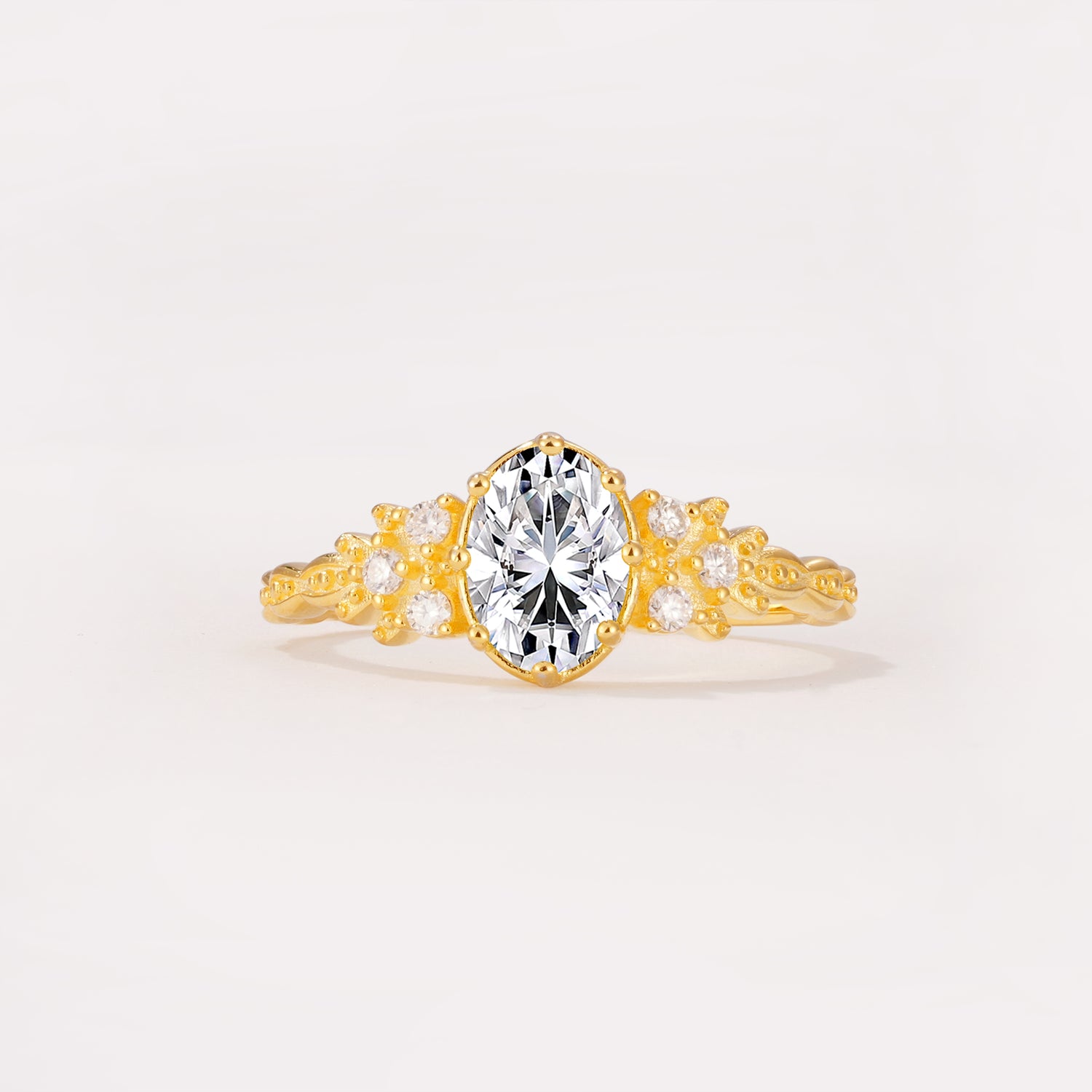 ML07048 Lab Diamond Ring - Yellow-Gold
