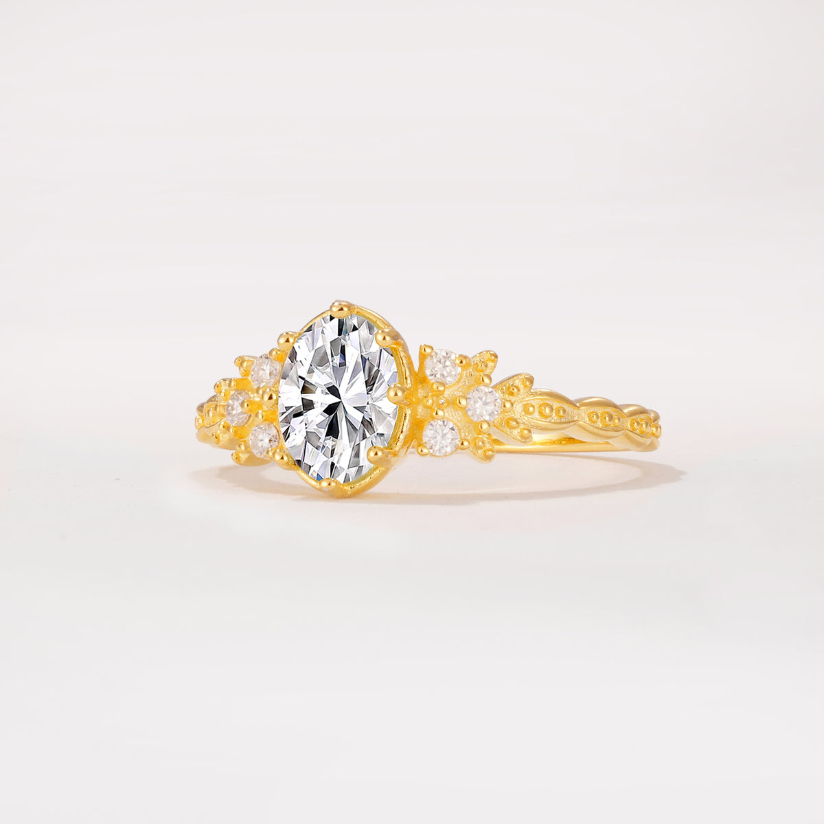 ML07048 Lab Diamond Ring - White-Gold