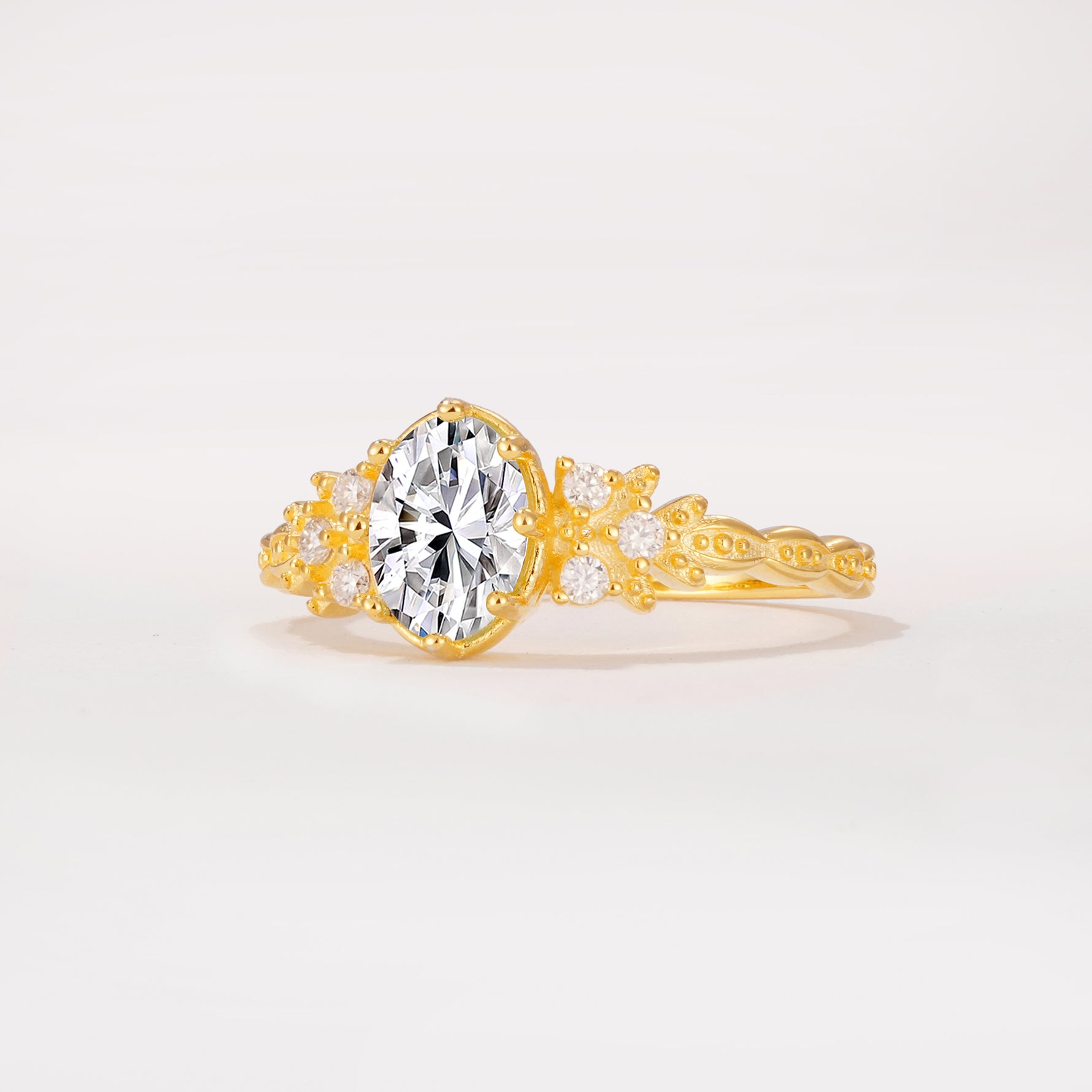 ML07048 Lab Diamond Ring - White-Gold