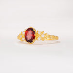 ML07048 Garnet Ring - White-Gold