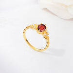 ML07048 Garnet Ring - Additional view