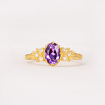 ML07048 Amethyst Ring - Yellow-Gold