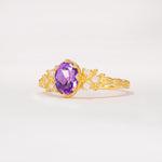 ML07048 Amethyst Ring - White-Gold
