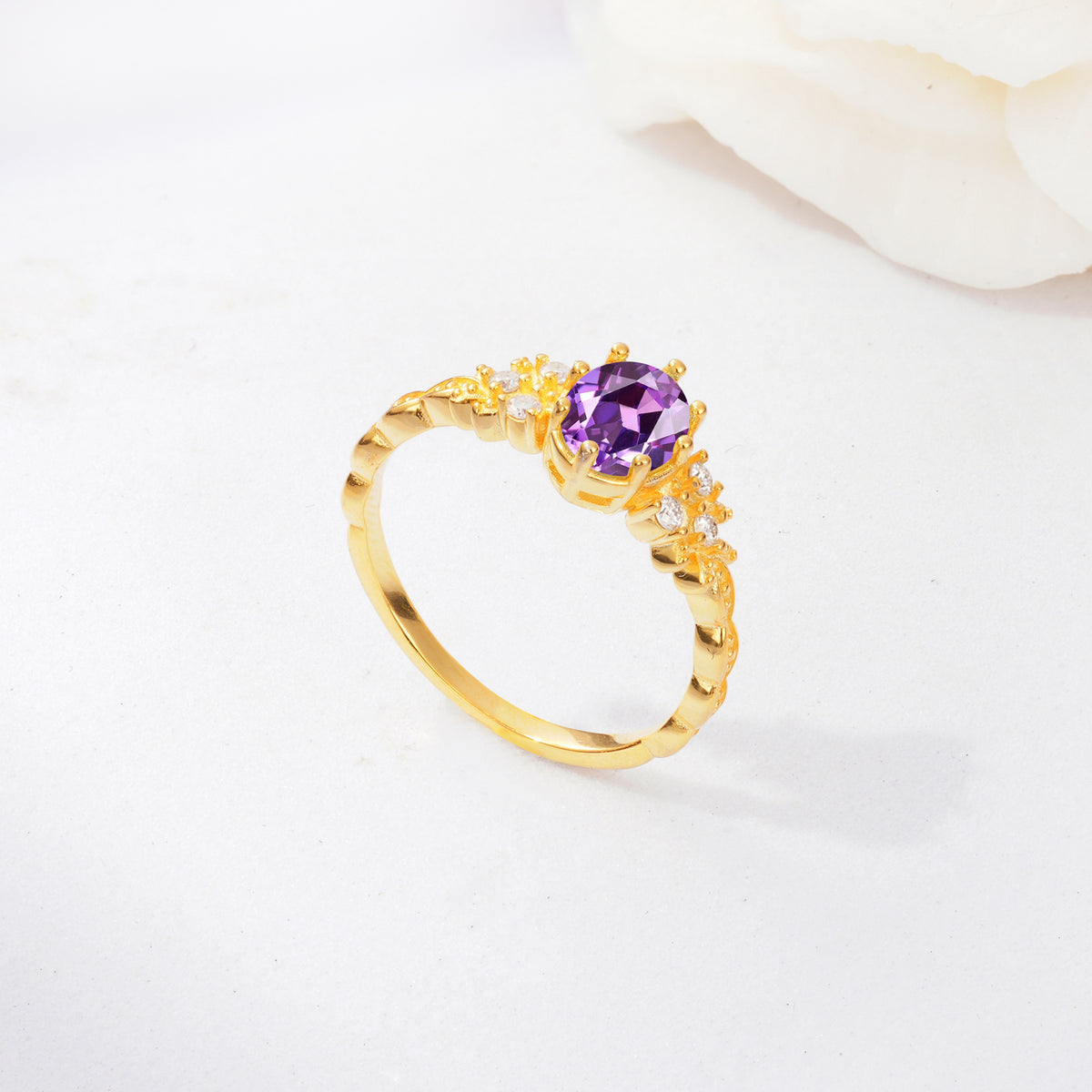 ML07048 Amethyst Ring - Additional view