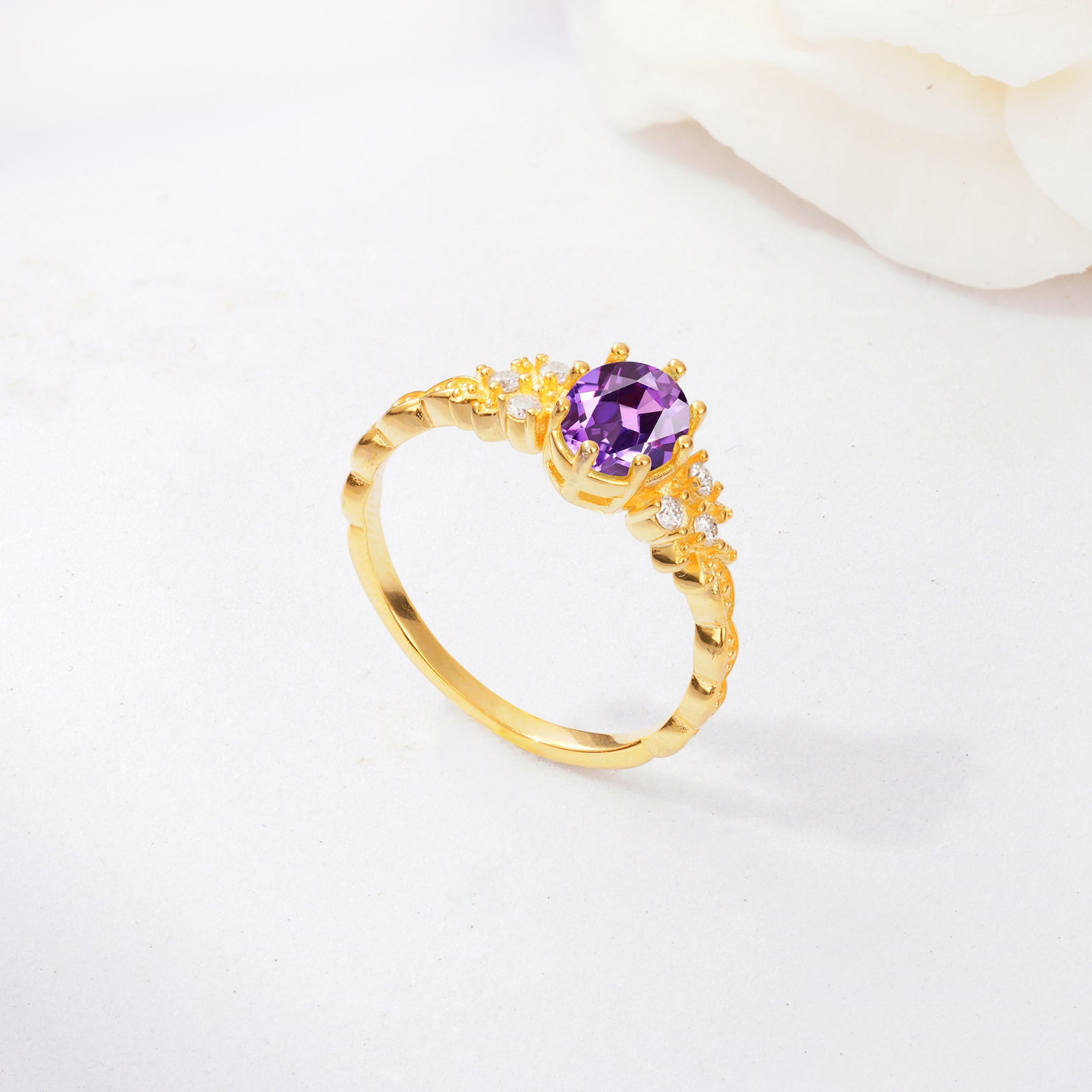 ML07048 Amethyst Ring - Additional view