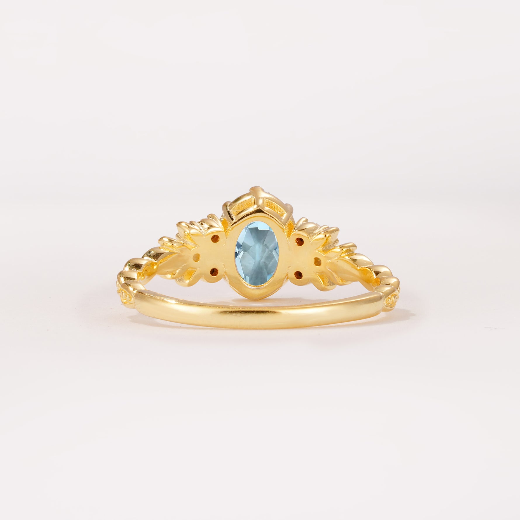 ML07048 Aquamarine Ring - Additional view