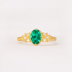 ML07048 Emerald Ring - Yellow-Gold