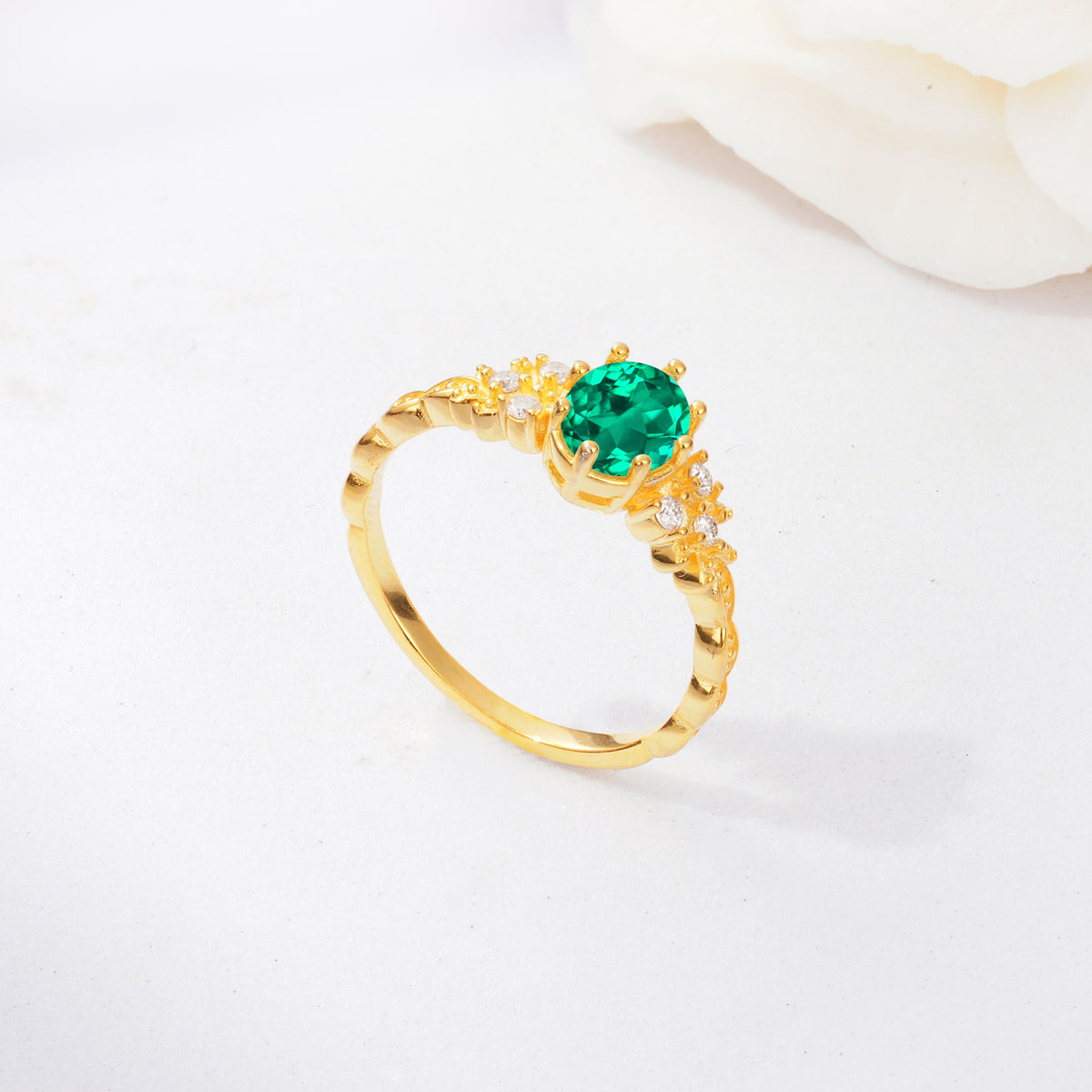 ML07048 Emerald Ring - Additional view