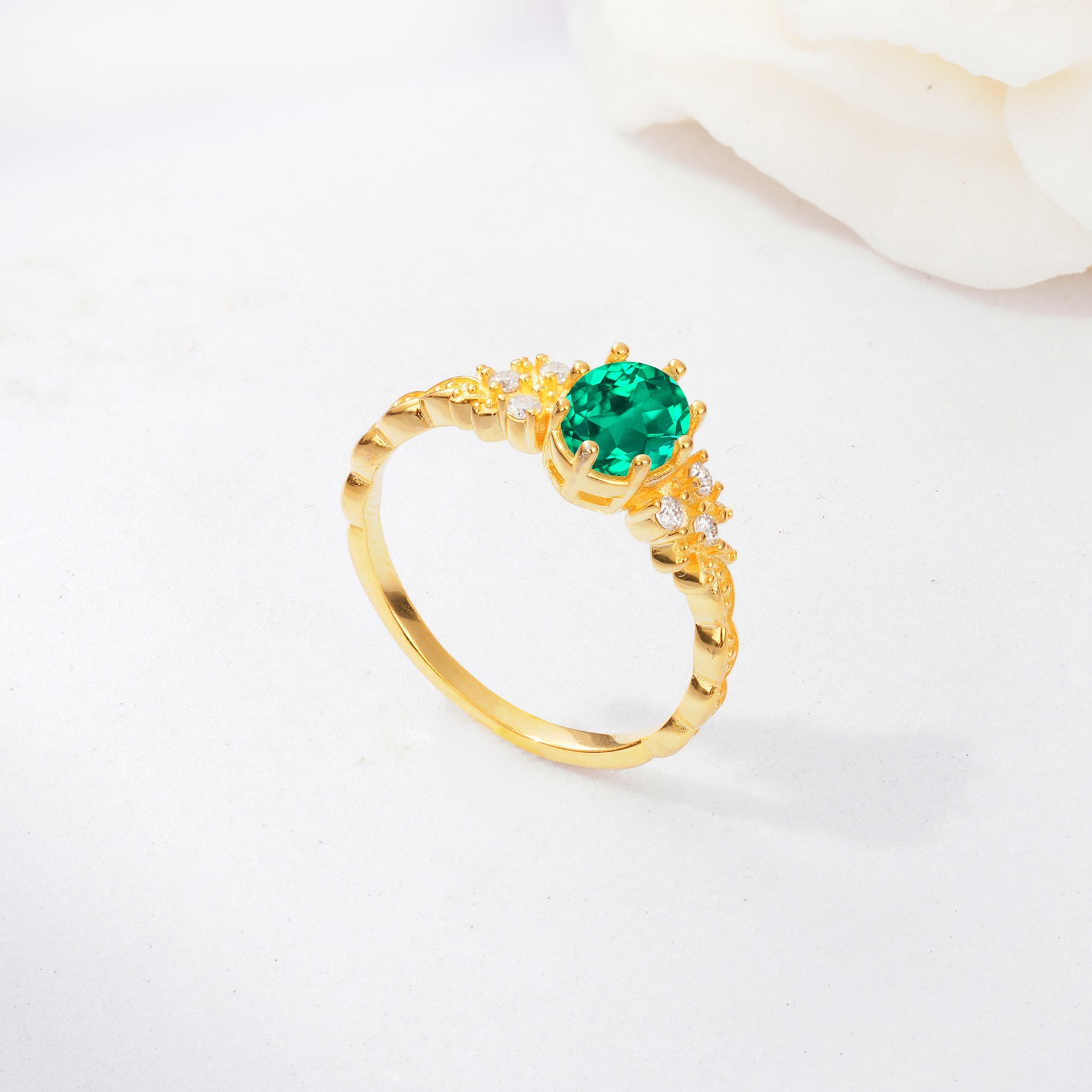 ML07048 Emerald Ring - Additional view