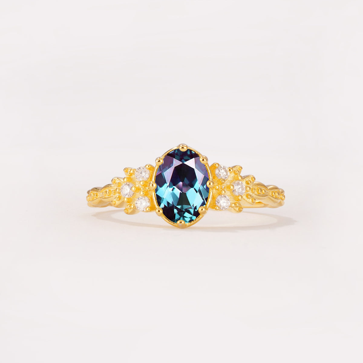 ML07048 Alexandrite Ring - Yellow-Gold