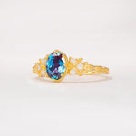ML07048 Alexandrite Ring - White-Gold